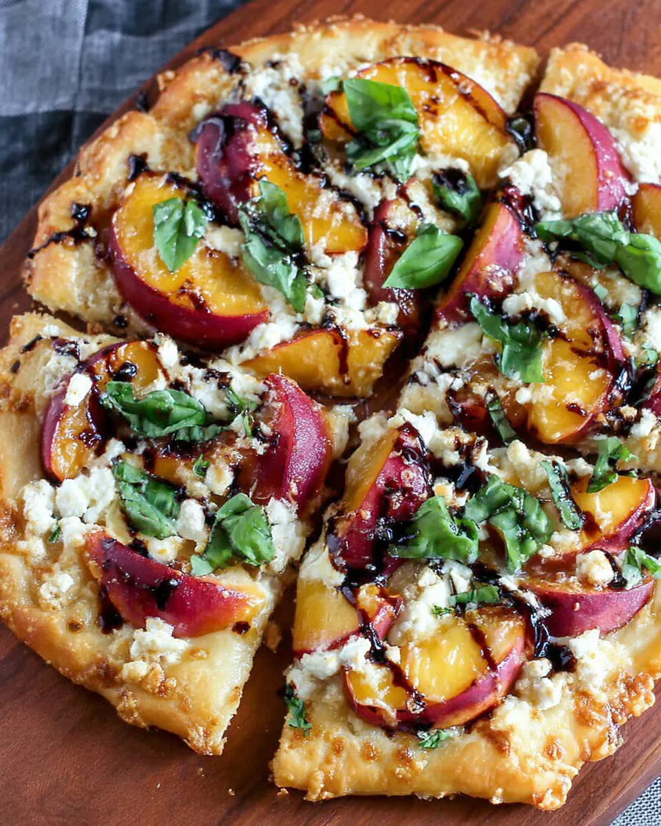 Experience Summer: Nectarine, Basil & Balsamic Pizza Recipe